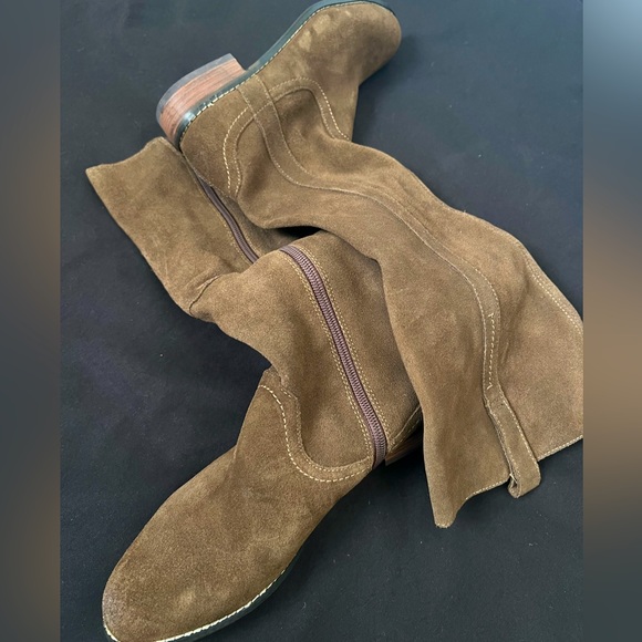 Soft real leather knee high boots - Picture 8 of 13